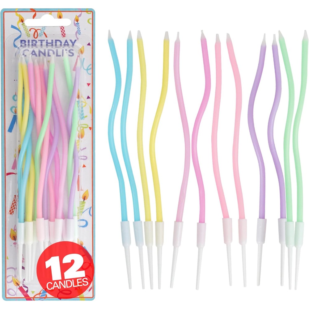 Candle Supply - Juego de 12 Velas de Cumpleaños