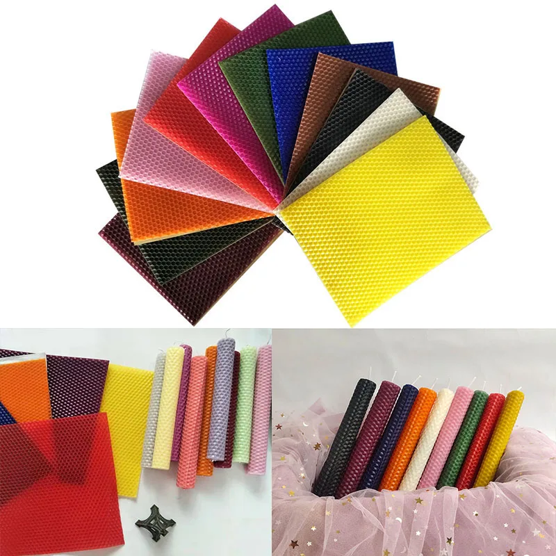 Beeswax Sheet Roll - Juego de 12 Láminas de Cera