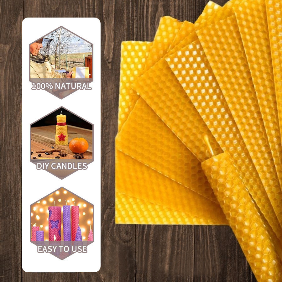 Beeswax Sheet Roll - Hojas de cera de abejas Natural