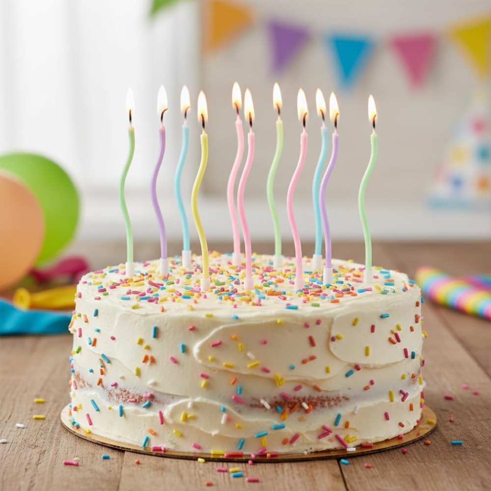 Juego de 12 Velas de Cumpleaño - Candle Supply reseña y precio