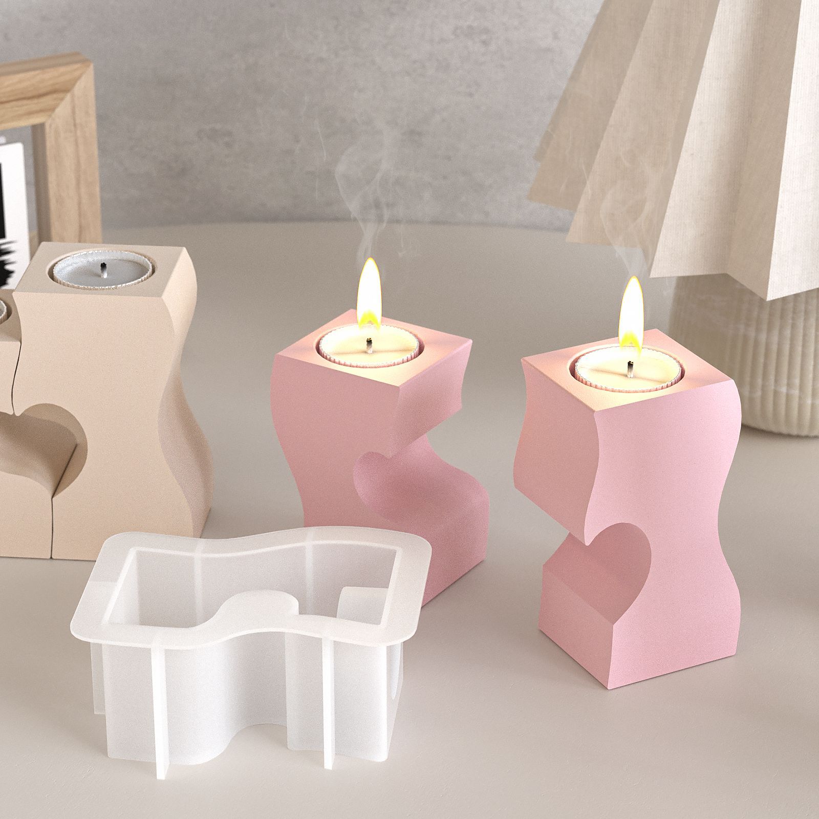 S corazón candelabro moldes de - Candle Supply reseña y precio