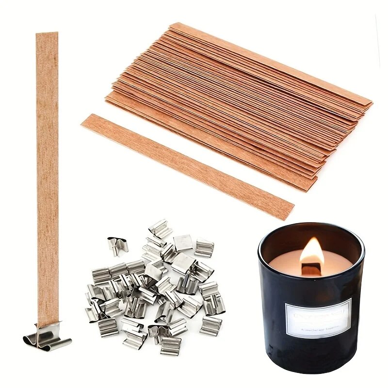 30 Uds. Mecha de vela de mader - Candle Supplies Beeswax reseña y precio