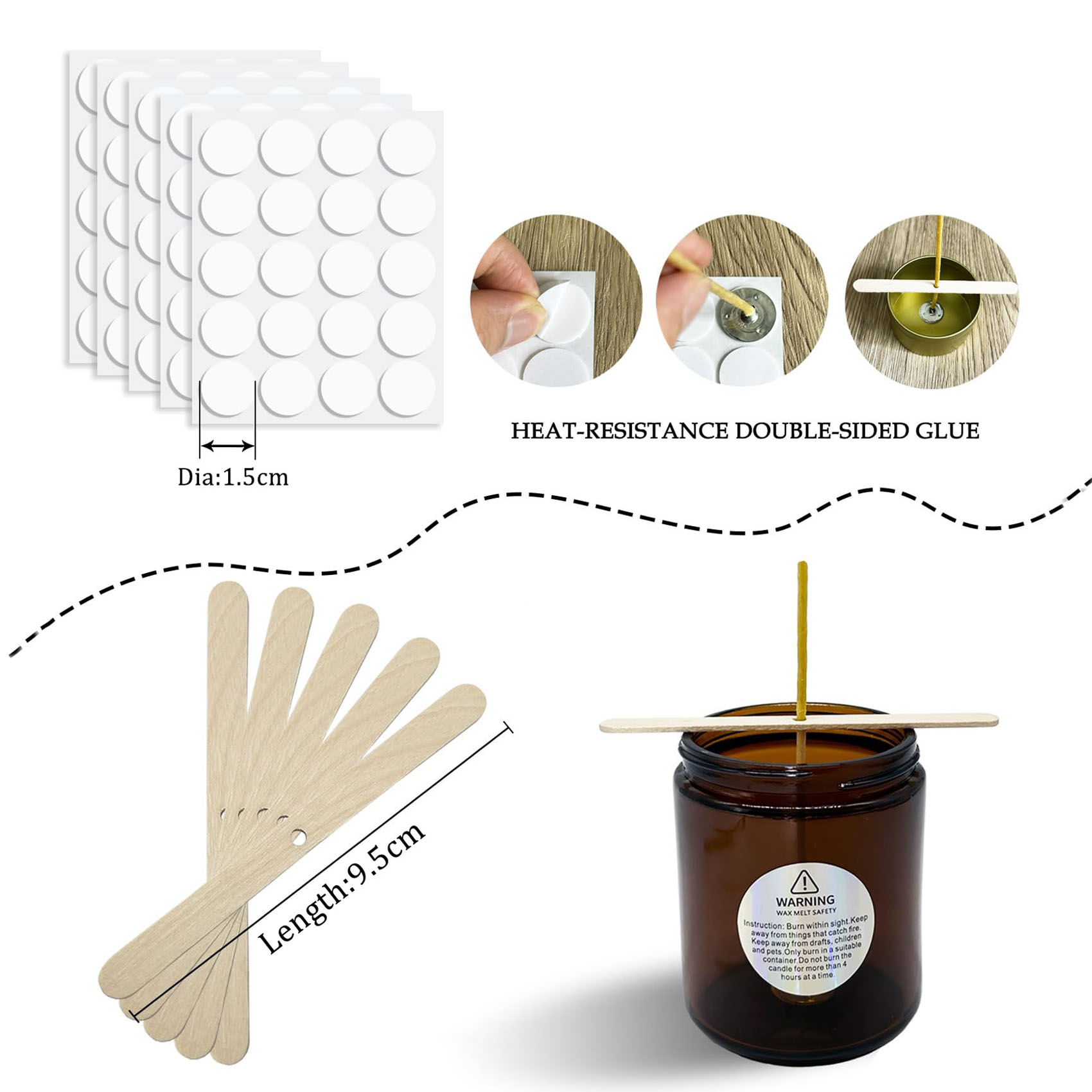 100 Uds mechas de vela de cera - Candle Supplies Beeswax reseña y precio