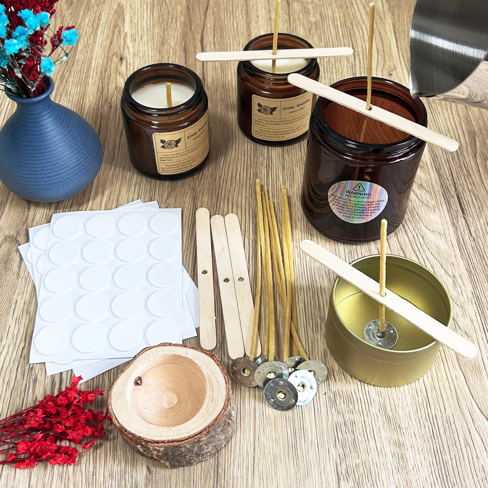 100 Uds mechas de vela de cera - Candle Supplies Beeswax reseña y precio